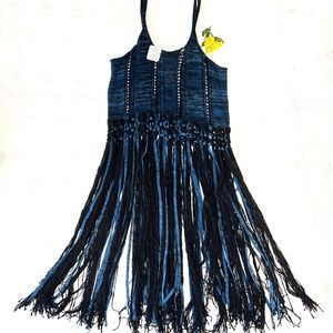 Free People Long Fringe Top
